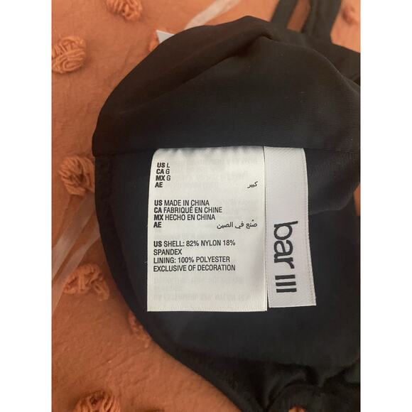 Bar III Swimsuit Women's Tell Me About It Stud One Piece Swimsuit L NEW Padded - Picture 5 of 7